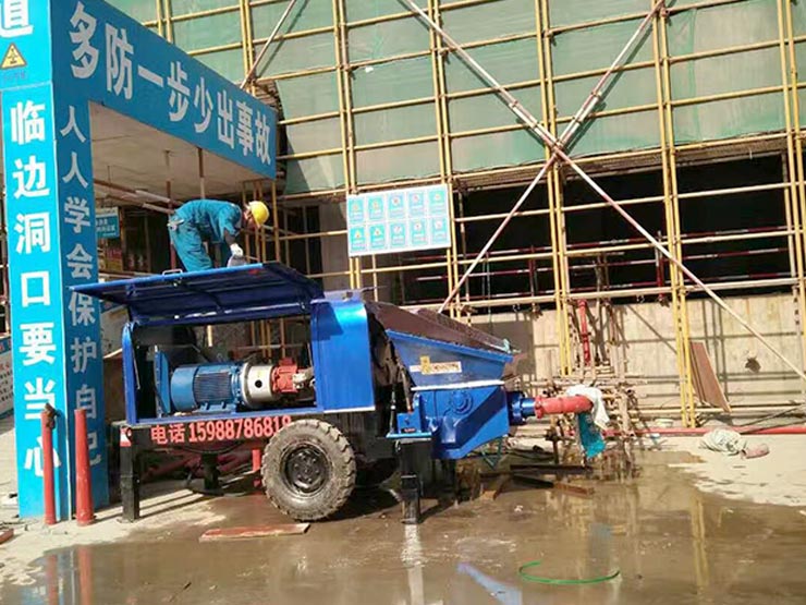 細石混凝土泵合作江蘇潤固建設(shè)集團海寧項目 細石混凝土泵合作江蘇潤固建設(shè)集團海寧項目